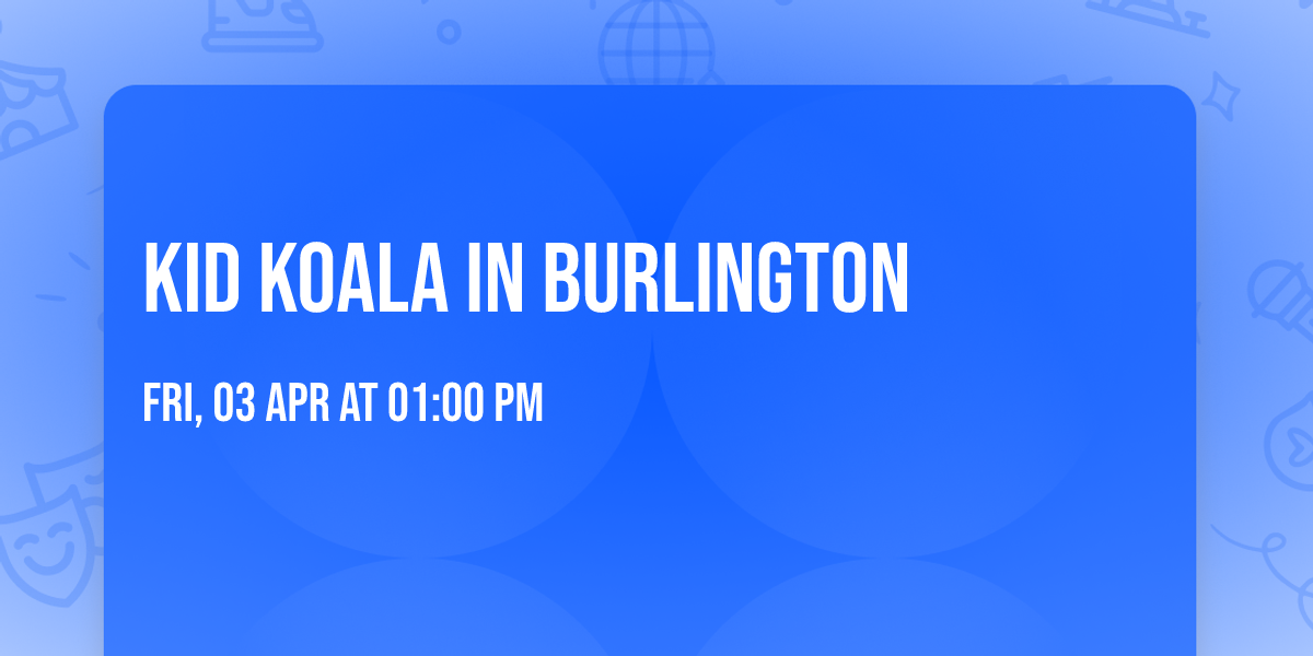 Kid Koala in Burlington