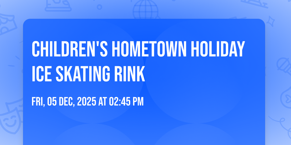 Childrens Hometown Holiday Ice Skating Rink, S Perry St, Wapakoneta, OH ...