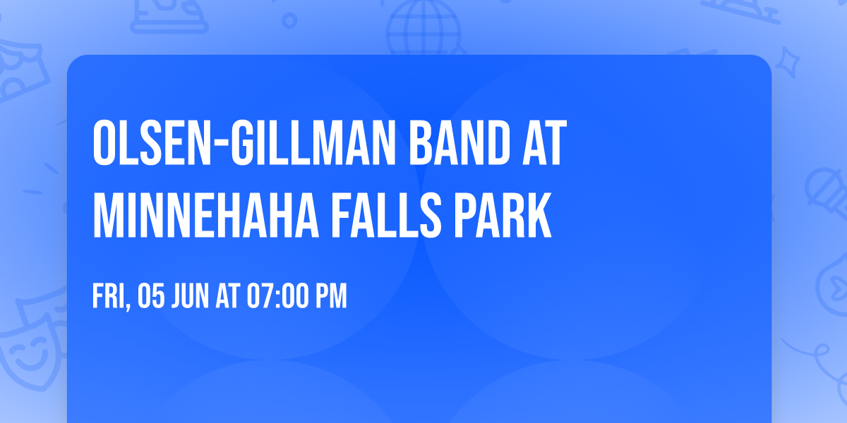 Olsen-Gillman Band at Minnehaha Falls Park