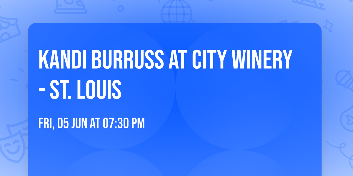 Kandi Burruss at City Winery - St. Louis