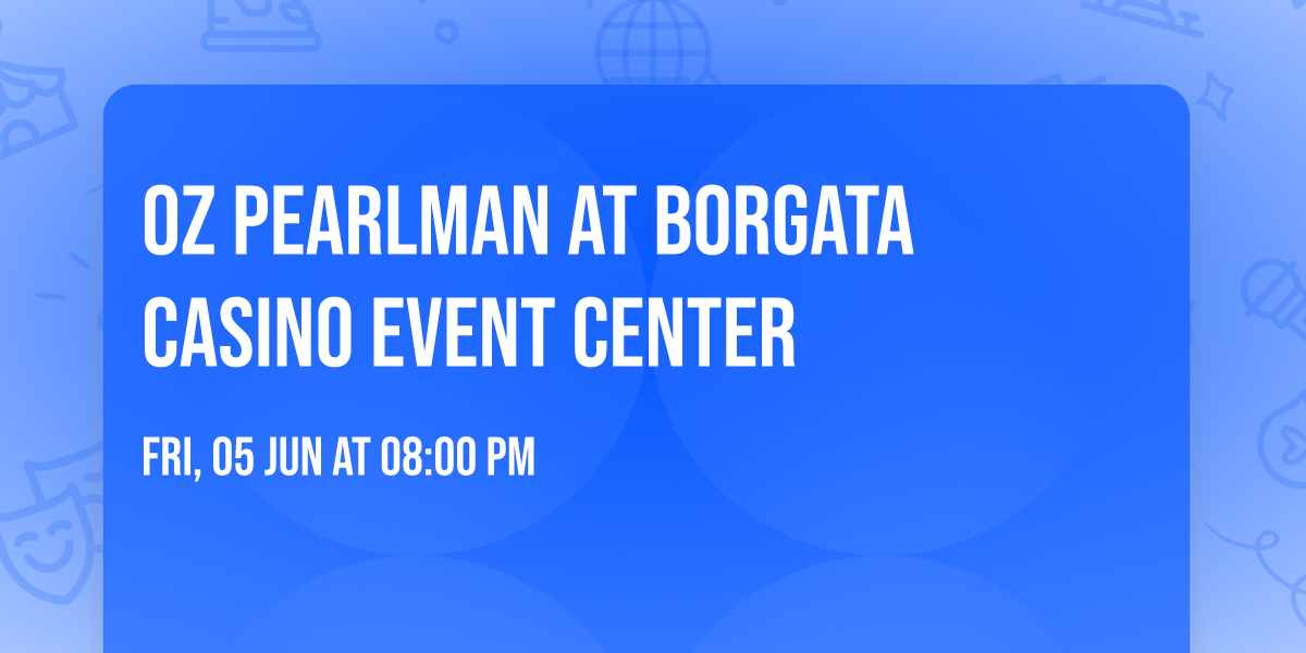 Oz Pearlman at Borgata Casino Event Center