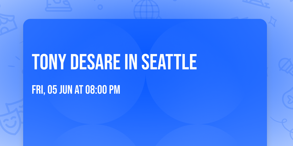 Tony DeSare in Seattle