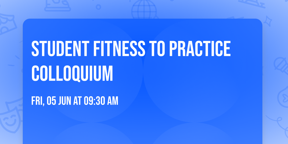 Student Fitness to Practice Colloquium