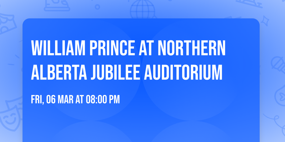 William Prince at Northern Alberta Jubilee Auditorium