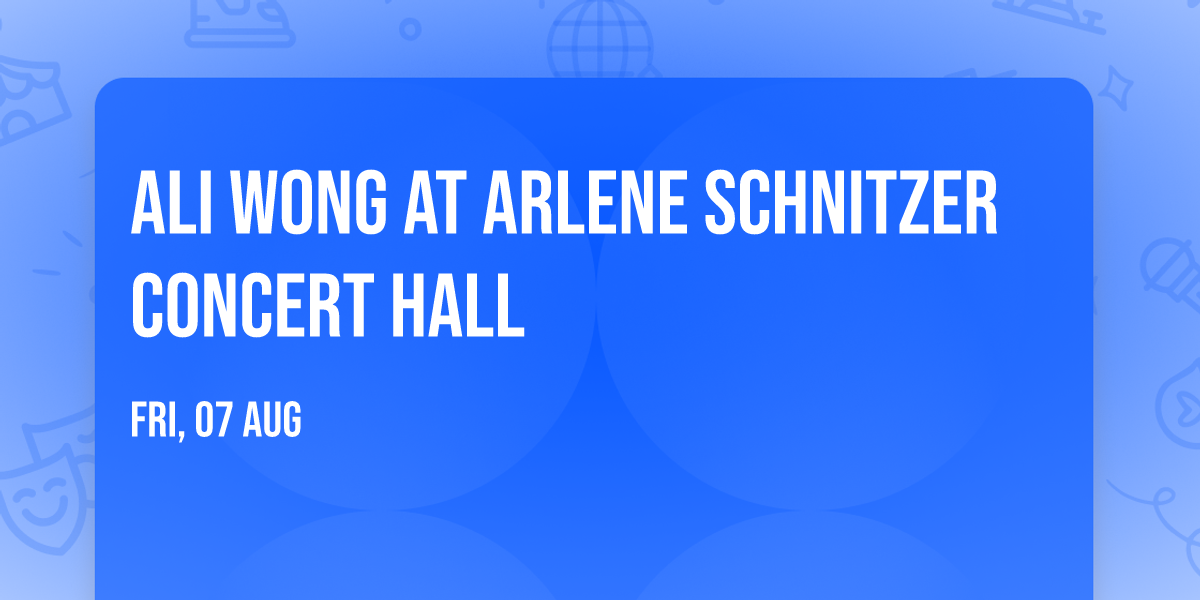 Ali Wong at Arlene Schnitzer Concert Hall