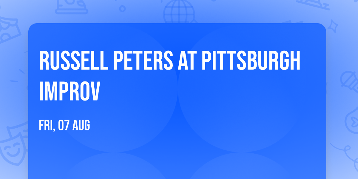 Russell Peters at Pittsburgh Improv