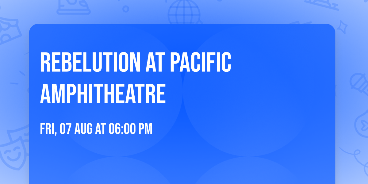 Rebelution at Pacific Amphitheatre