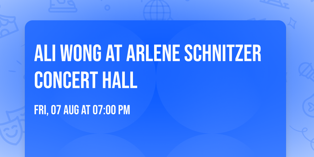 Ali Wong at Arlene Schnitzer Concert Hall
