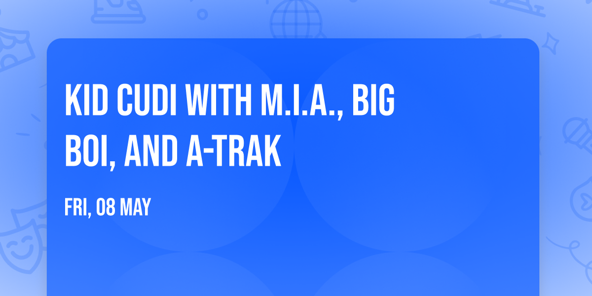 Kid Cudi with M.I.A., Big Boi, and A-Trak