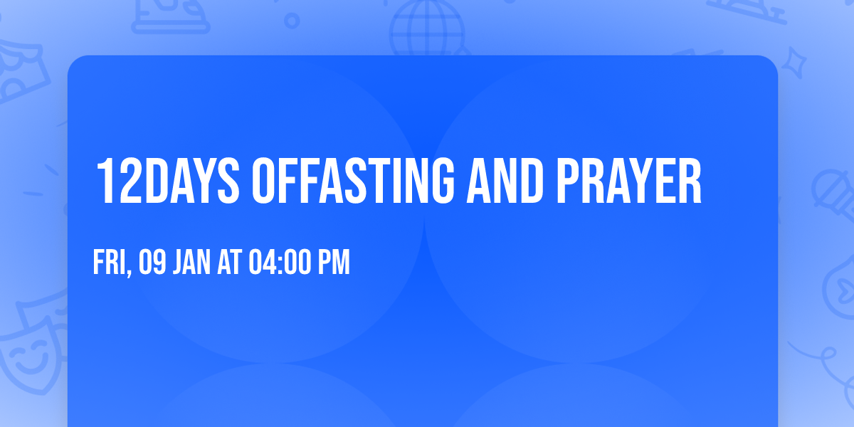 12days ofFasting and Prayer