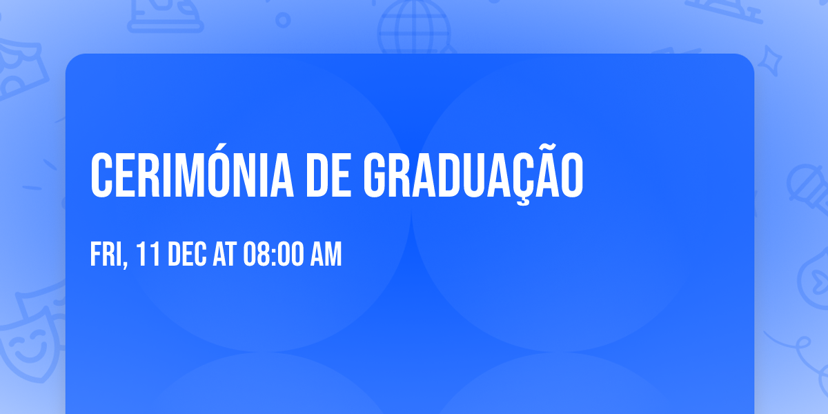 Cerimónia de Graduação 