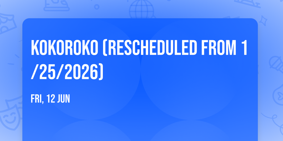 Kokoroko (Rescheduled from 1\/25\/2026)
