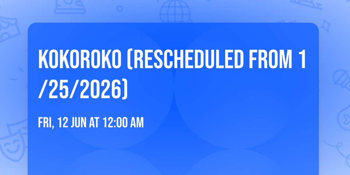 Kokoroko (Rescheduled from 1\/25\/2026)