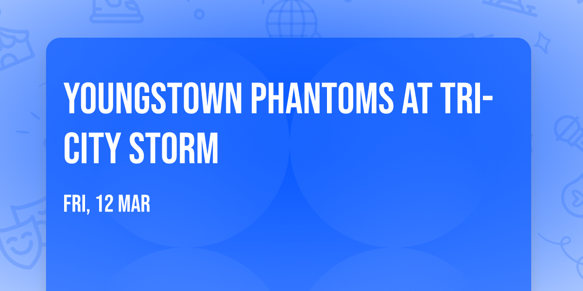 Youngstown Phantoms at Tri-City Storm