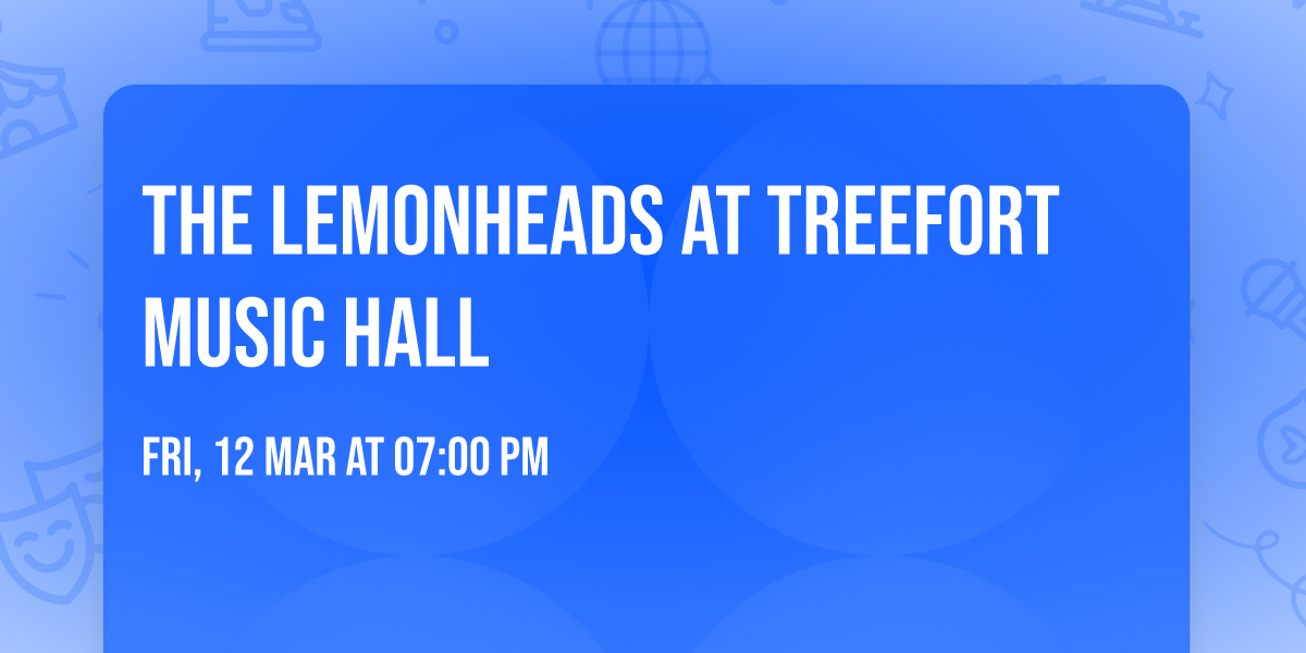 The Lemonheads at Treefort Music Hall