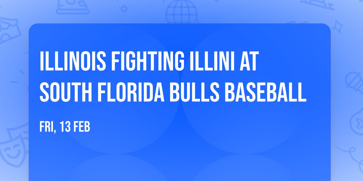 Illinois Fighting Illini at South Florida Bulls Baseball