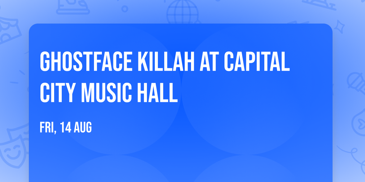 Ghostface Killah at Capital City Music Hall