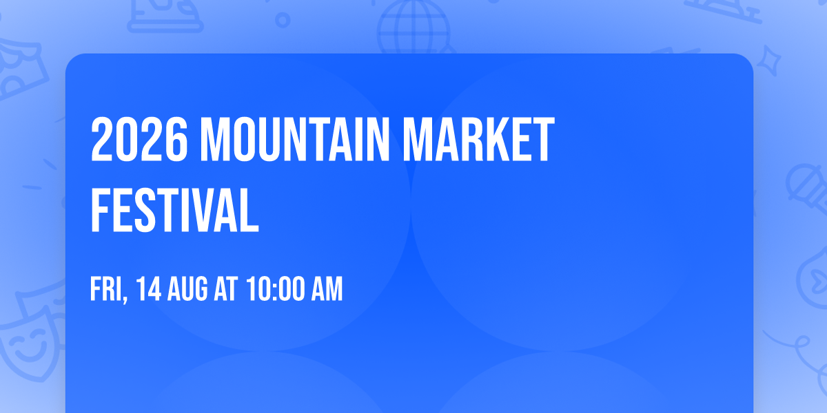 2026 Mountain Market Festival