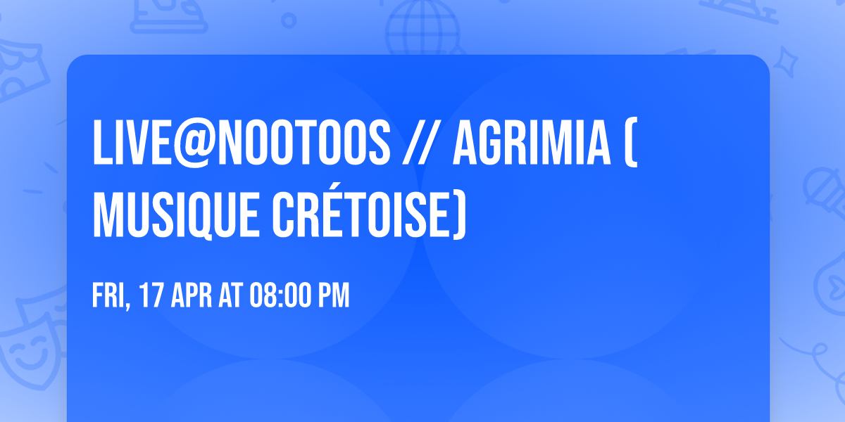 Live@Nootoos \/\/ AGRIMIA (musique cr\u00e9toise)