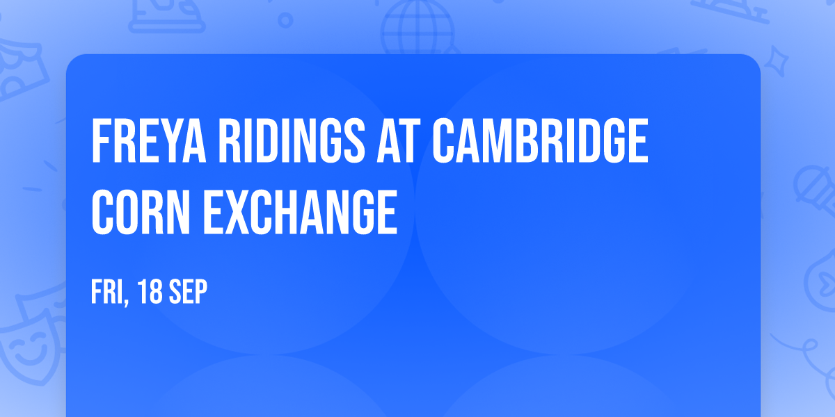 Freya Ridings at Cambridge Corn Exchange