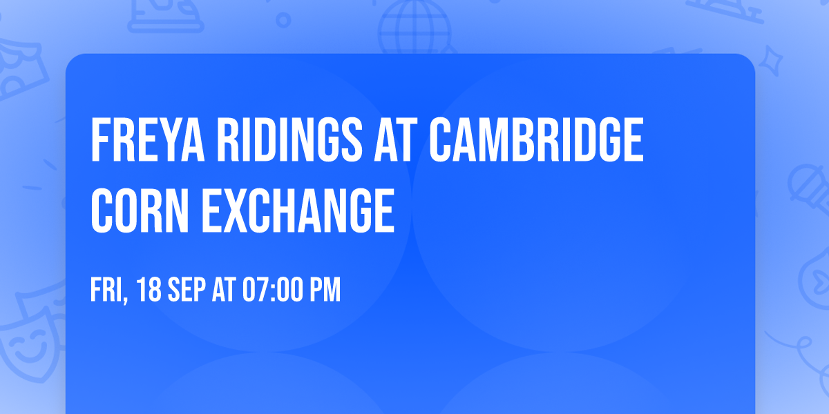 Freya Ridings at Cambridge Corn Exchange