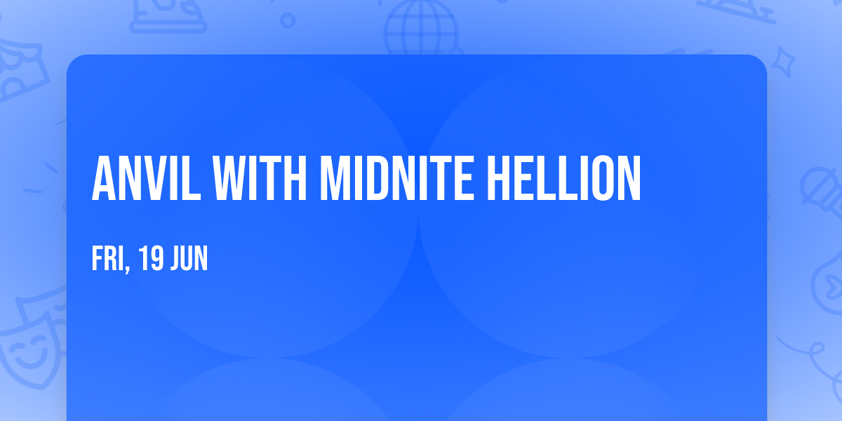 Anvil with Midnite Hellion