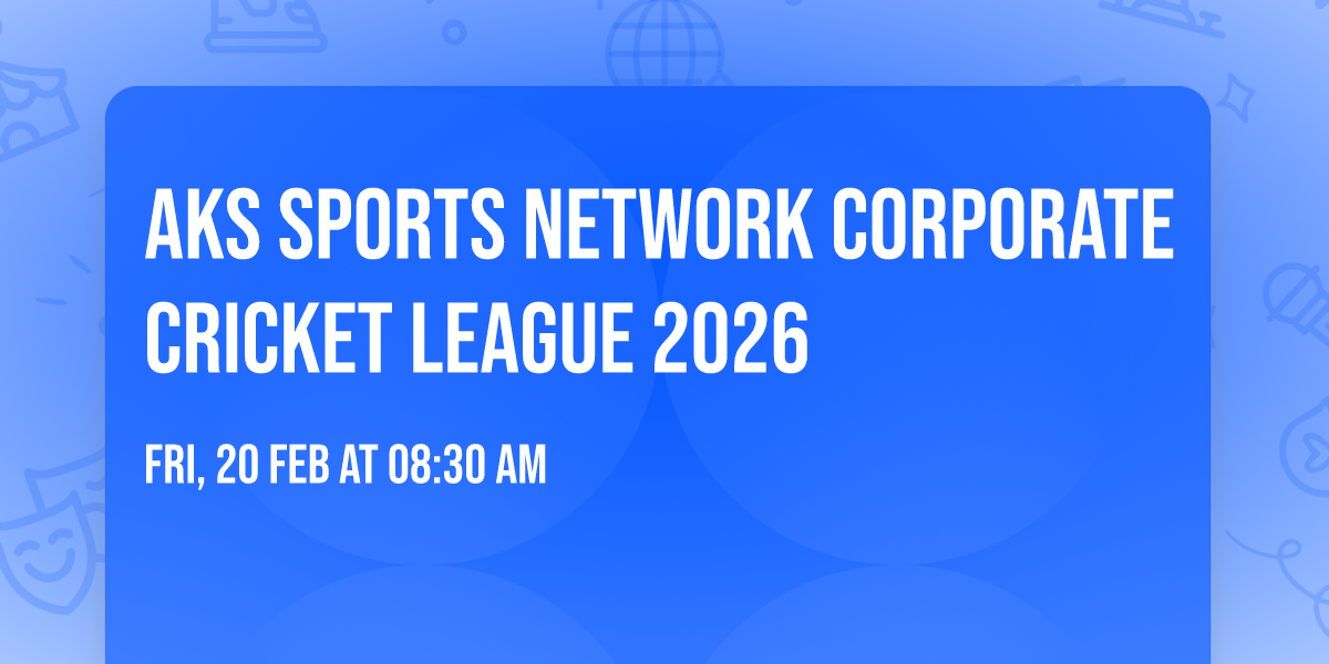 AKS Sports Network Corporate Cricket League 2026