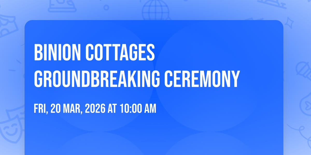 Binion Cottages Groundbreaking Ceremony