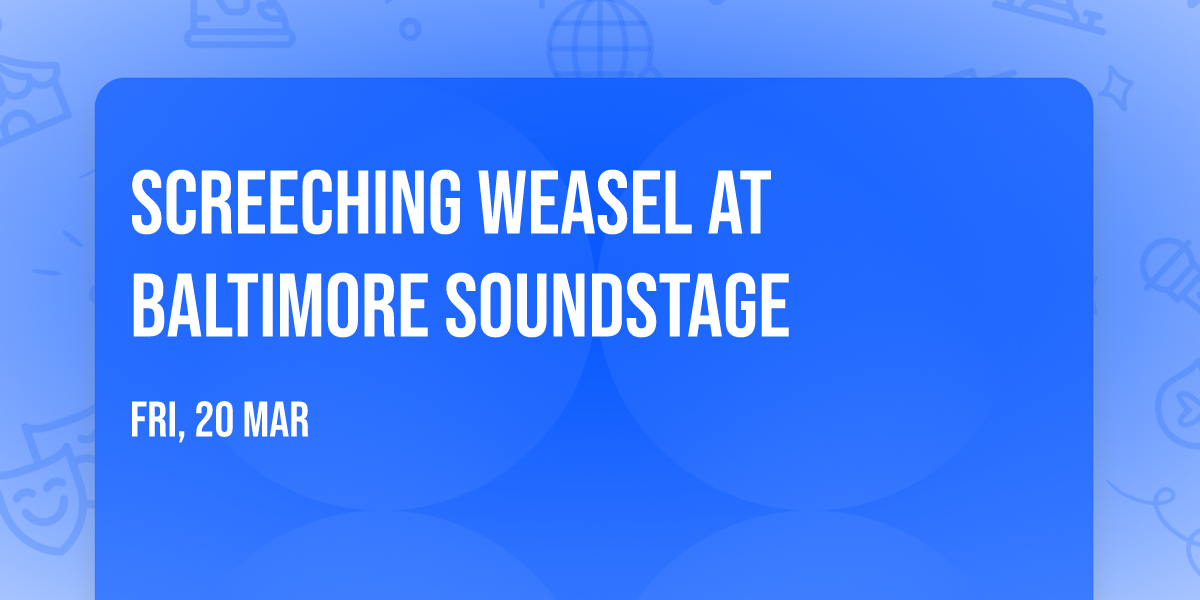 Screeching Weasel at Baltimore SoundStage