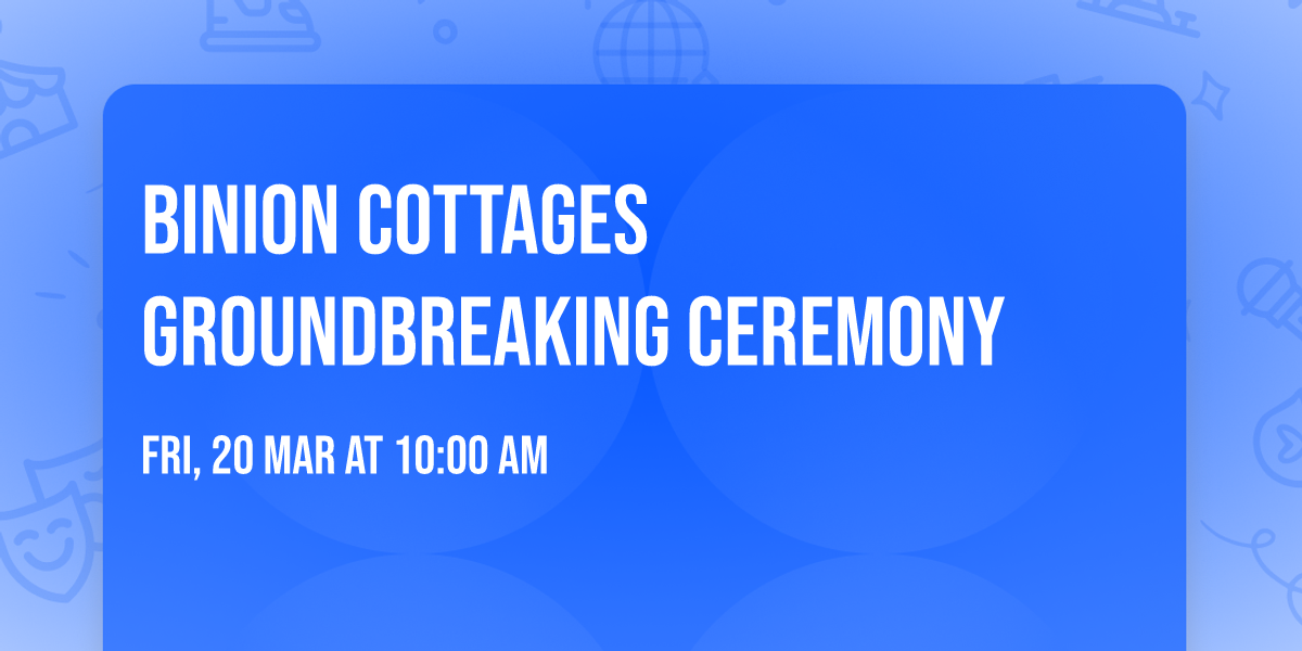 Binion Cottages Groundbreaking Ceremony