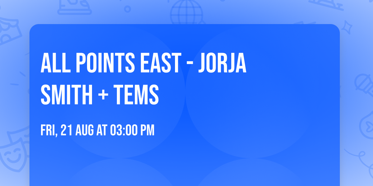 All Points East - Jorja Smith + Tems