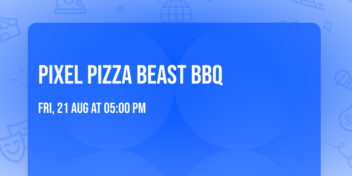 Pixel Pizza Beast BBQ