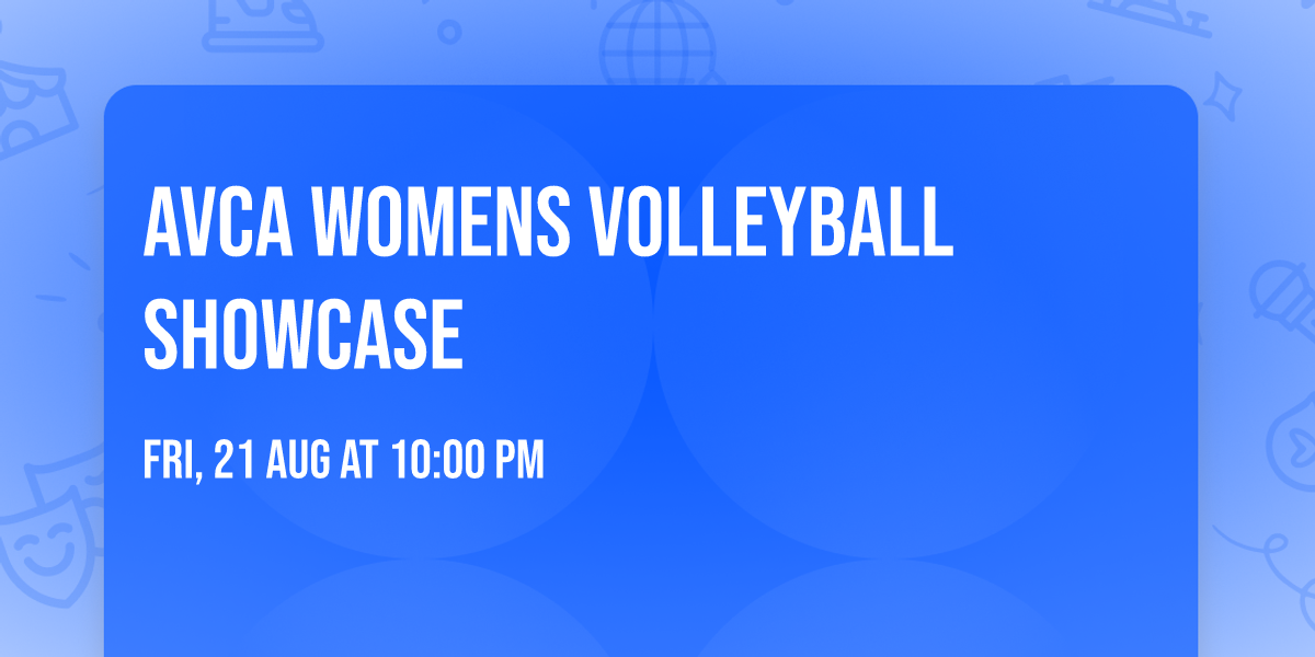 AVCA Womens Volleyball Showcase