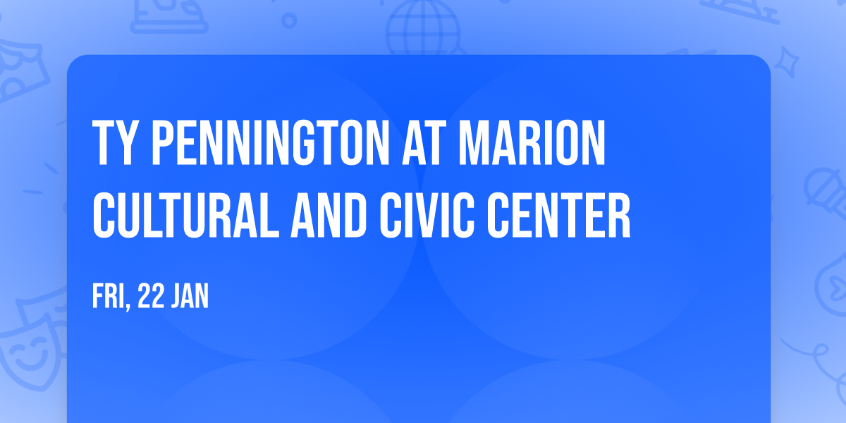 Ty Pennington at Marion Cultural and Civic Center