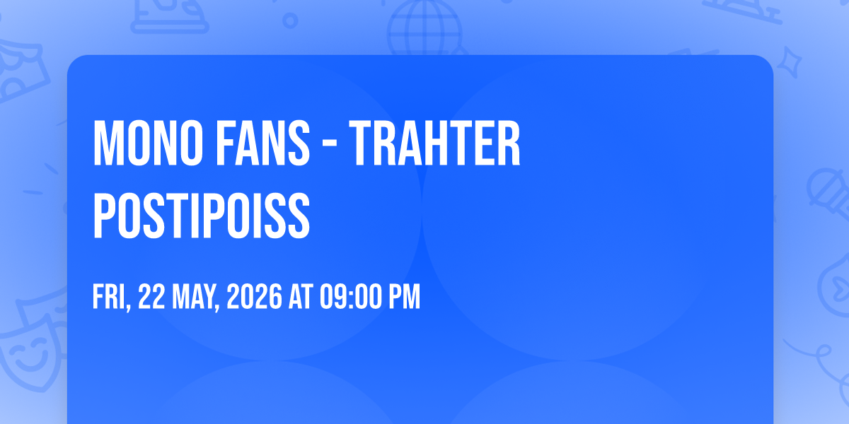 MONO FANS - Trahter Postipoiss