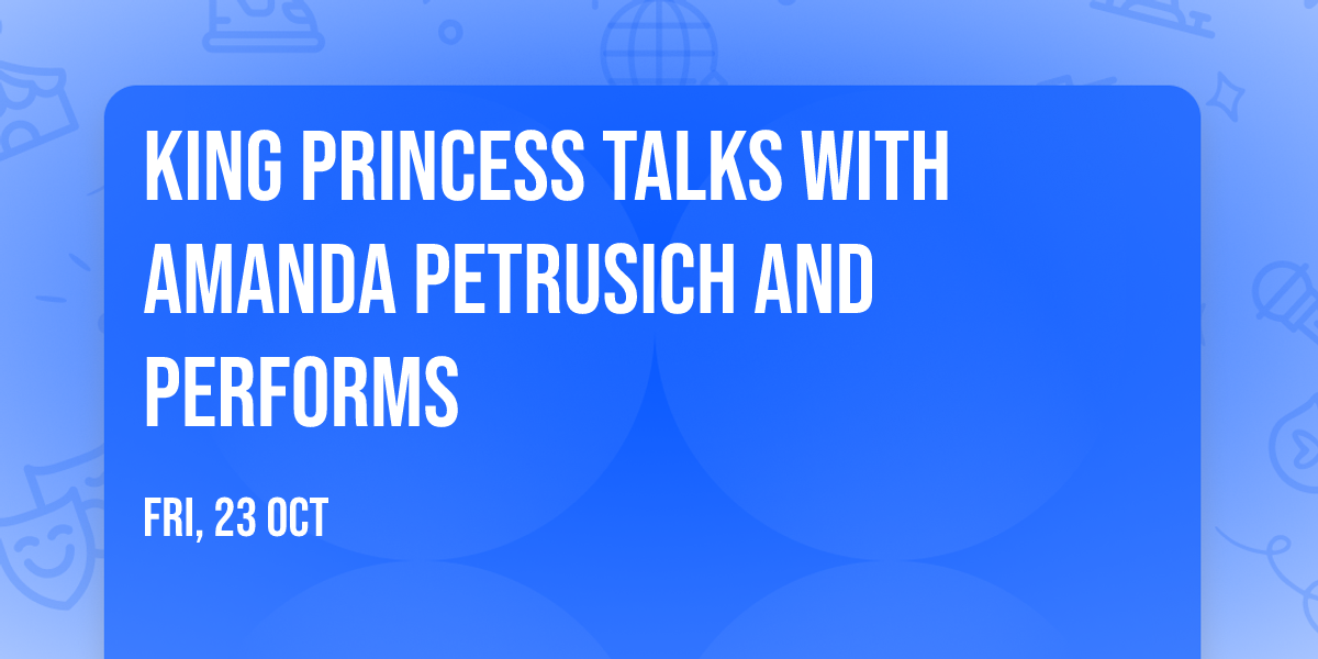 King Princess talks with Amanda Petrusich and performs