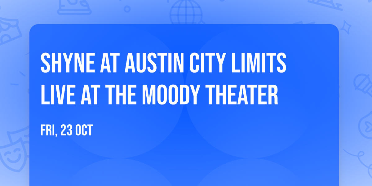 Shyne at Austin City Limits Live at The Moody Theater