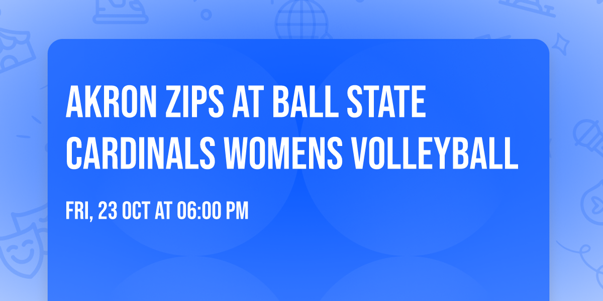 Akron Zips at Ball State Cardinals Womens Volleyball