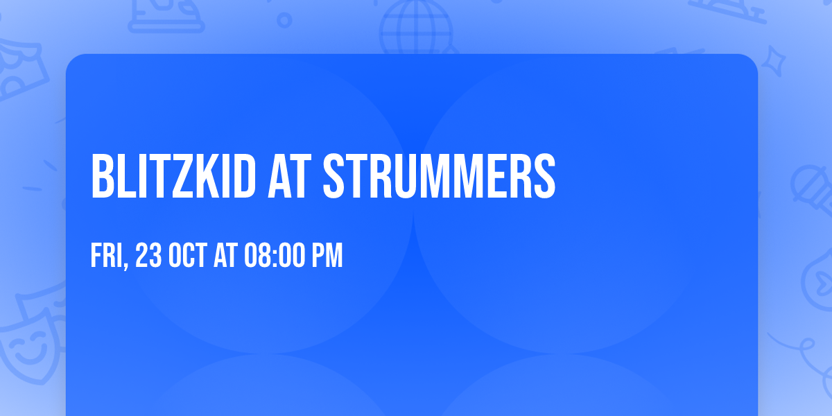 Blitzkid at Strummers