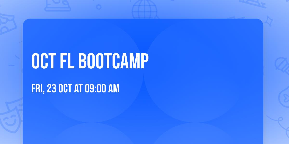 Oct FL Bootcamp