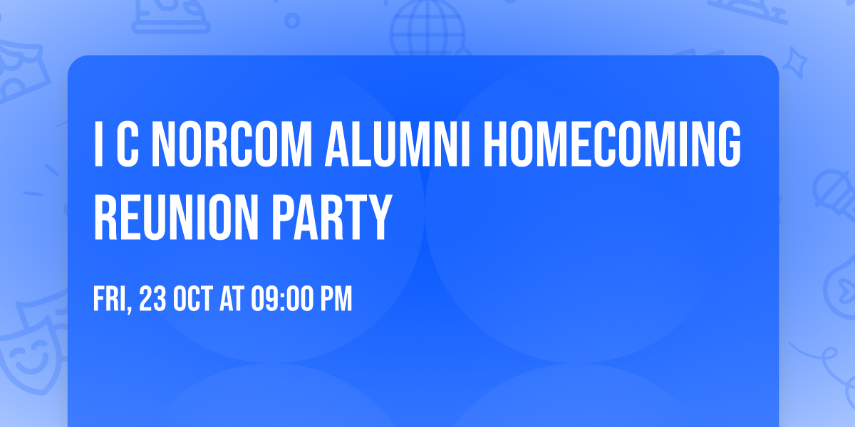 I C Norcom Alumni Homecoming Reunion Party