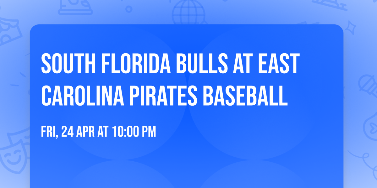 South Florida Bulls at East Carolina Pirates Baseball