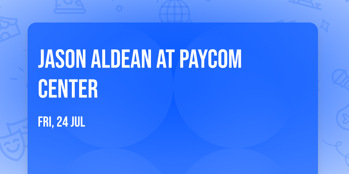 Jason Aldean at Paycom Center