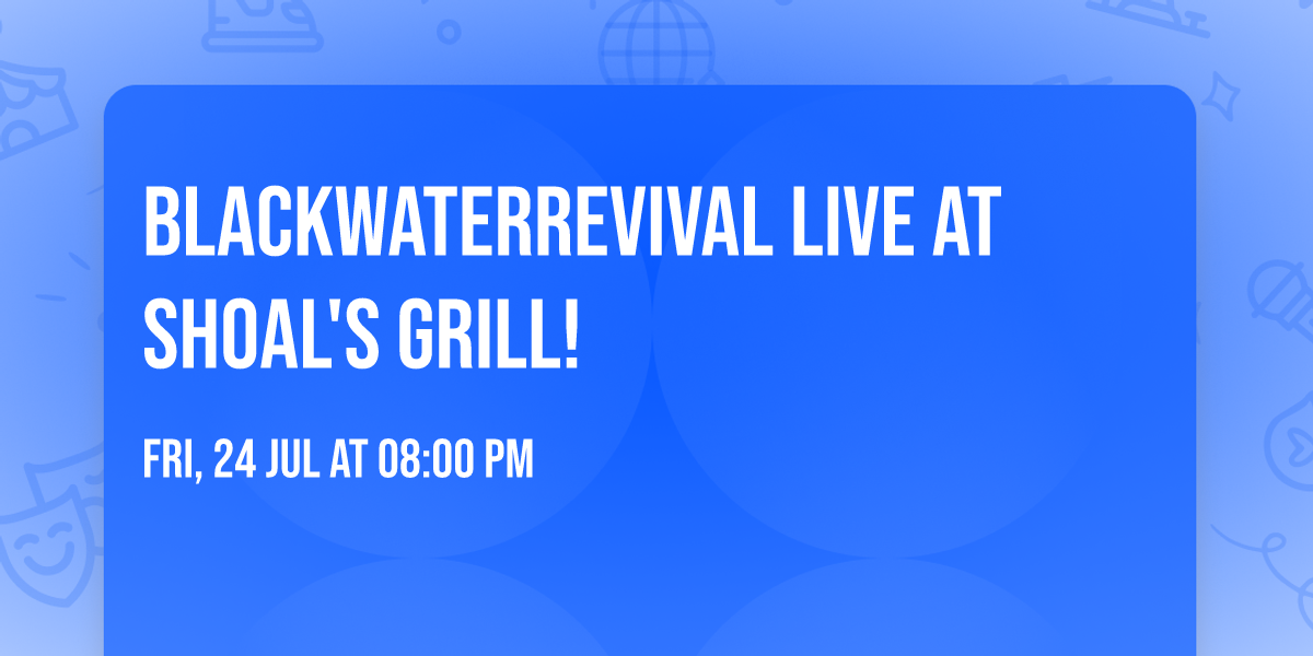 BlackwaterRevival Live at Shoal's Grill!