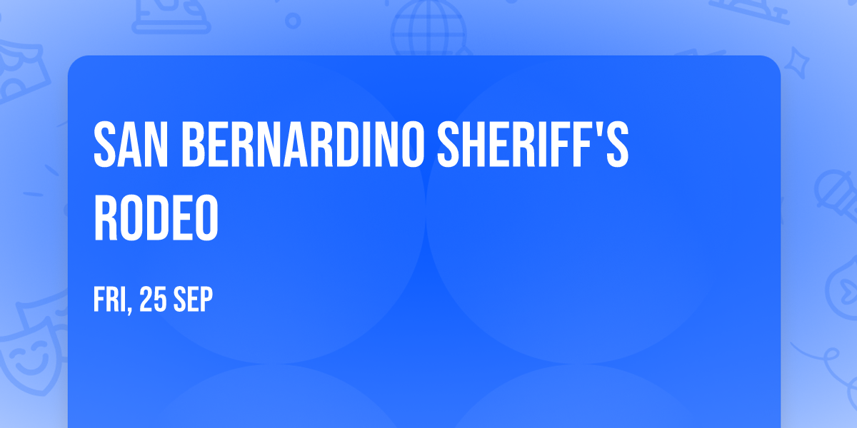 San Bernardino Sheriff's Rodeo