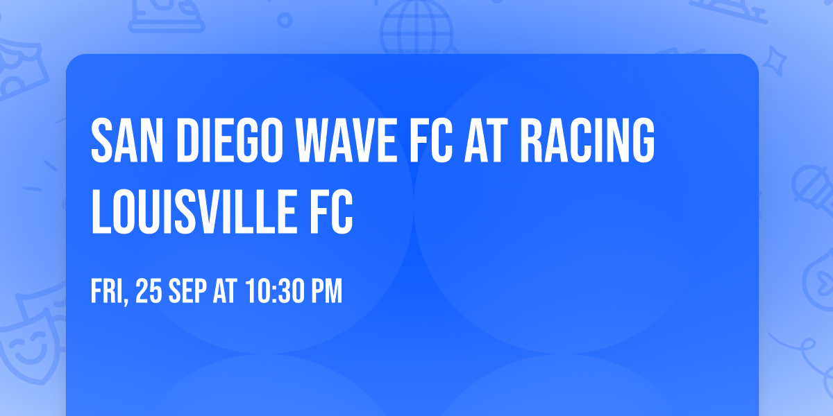 San Diego Wave FC at Racing Louisville FC