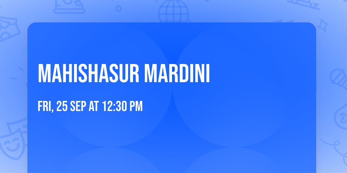 Mahishasur Mardini 