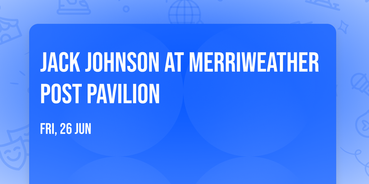Jack Johnson at Merriweather Post Pavilion