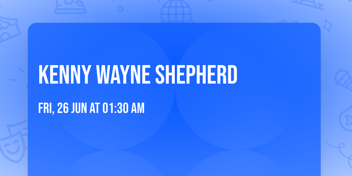 Kenny Wayne Shepherd