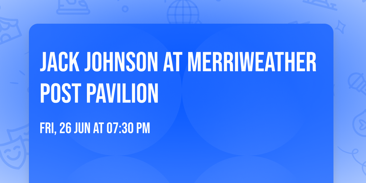 Jack Johnson at Merriweather Post Pavilion